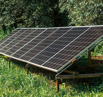 Ground mounted solar panels