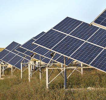 Industrial solar panel array